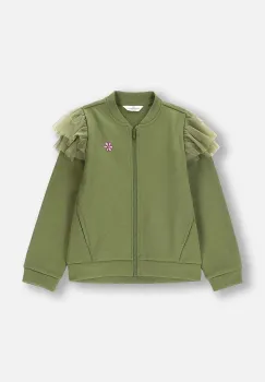 Coccodrillo bluza copii culoarea verde, cu imprimeu, MYSTIC NATURE GIRL KIDS imagine