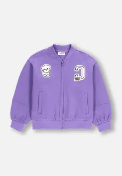 Coccodrillo bluza copii culoarea violet, cu imprimeu, ACADEMY GIRL KIDS imagine
