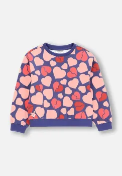 Coccodrillo bluza copii culoarea violet, modelator, HEARTS GIRL KIDS imagine
