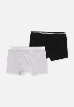 Coccodrillo boxeri copii 2-pack culoarea negru, BASIC UNDERWEAR imagine