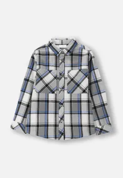 Coccodrillo camasa de bumbac pentru copii culoarea gri, CITY BUILDER BOY KIDS imagine