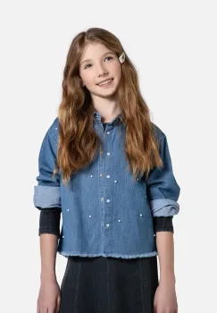 Coccodrillo camasa din denim pentru copii DREAM DIARIES GIRL JUNIOR imagine