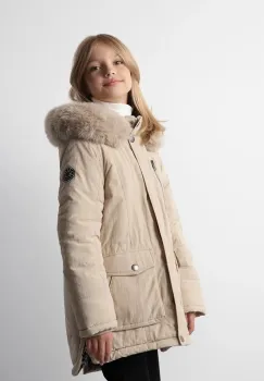 Coccodrillo geaca copii culoarea bej, OUTERWEAR GIRL JUNIOR imagine