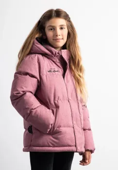Coccodrillo geaca de iarna pentru copii culoarea roz, OUTERWEAR GIRL JUNIOR imagine