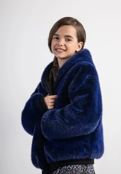 Coccodrillo geaca reversibila pentru copii culoarea negru, OUTERWEAR GIRL JUNIOR imagine