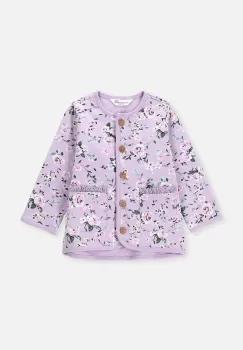 Coccodrillo hanorac de bumbac pentru bebelusi culoarea violet, modelator imagine