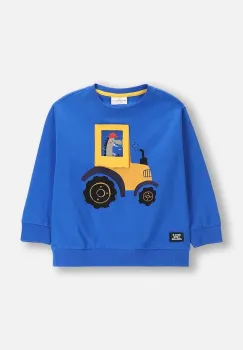 Coccodrillo hanorac de bumbac pentru copii cu imprimeu, CITY BUILDER BOY KIDS imagine