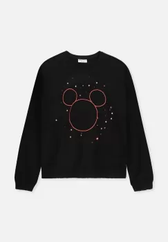 Coccodrillo hanorac de bumbac pentru copii culoarea negru, cu imprimeu imagine