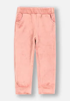 Coccodrillo pantaloni bebe culoarea roz, neted, FLOWERS GIRL NEWBORN imagine