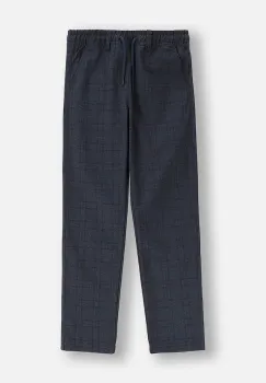 Coccodrillo pantaloni copii culoarea bleumarin, cu model, BACK TO SCHOOL BOY imagine