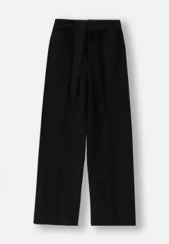 Coccodrillo pantaloni copii culoarea negru, uni, REBEL GIRL JUNIOR imagine