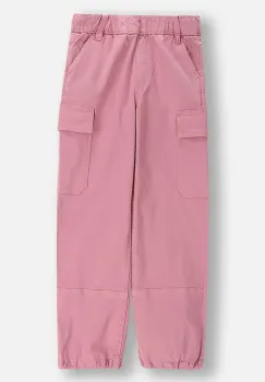 Coccodrillo pantaloni copii culoarea roz, uni, CRAFT PUNK GIRL JUNIOR imagine