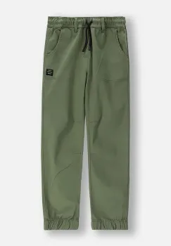 Coccodrillo pantaloni copii culoarea verde, uni, SPORTS BOY JUNIOR imagine