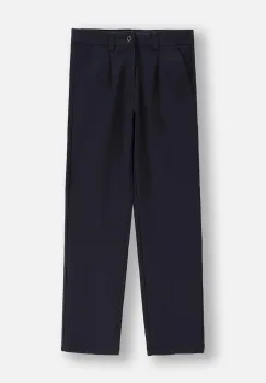 Coccodrillo pantaloni culoarea bleumarin, uni, BACK TO SCHOOL BOY imagine