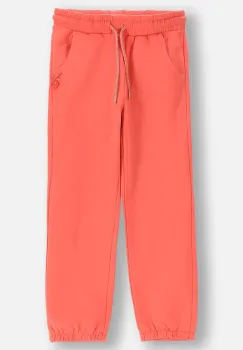 Coccodrillo pantaloni culoarea portocaliu, uni, NOSTALGIC MEADOW GIRL KIDS imagine