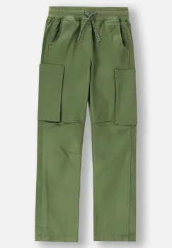 Coccodrillo pantaloni culoarea verde, uni, GAMER BOY JUNIOR imagine