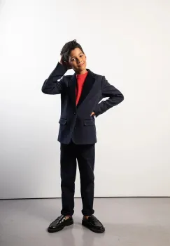 Coccodrillo pantaloni de bumbac pentru copii ELEGANT JUNIOR BOY imagine