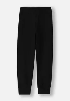 Coccodrillo pantaloni de trening din bumbac pentru copii culoarea negru, neted, COSMIC GIRL JUNIOR imagine