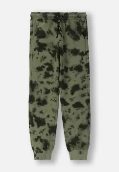 Coccodrillo pantaloni de trening din bumbac pentru copii culoarea verde, cu imprimeu, SPORTS BOY JUNIOR imagine