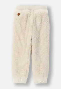 Coccodrillo pantaloni de trening din fleece pentru copii culoare bej neted PRIETENII PADURII BAIET NOU-NASCUT imagine