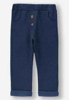 Coccodrillo pantaloni de trening pentru bebelusi culoarea bleumarin, cu imprimeu, FOREST FRIENDS BOY NEWBORN imagine