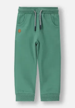 Coccodrillo pantaloni de trening pentru bebelusi culoarea verde, cu imprimeu, FOREST FRIENDS BOY NEWBORN imagine
