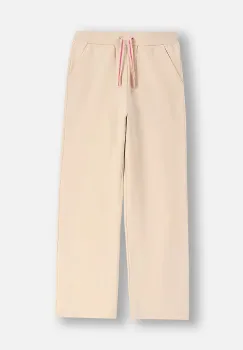 Coccodrillo pantaloni de trening pentru copii culoarea bej, uni, EVERYDAY GIRL A imagine