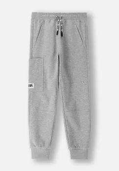 Coccodrillo pantaloni de trening pentru copii culoarea gri, uni, ACADEMY BOY JUNIOR imagine