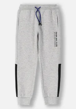 Coccodrillo pantaloni de trening pentru copii culoarea gri, uni, CITY BUILDER BOY KIDS imagine
