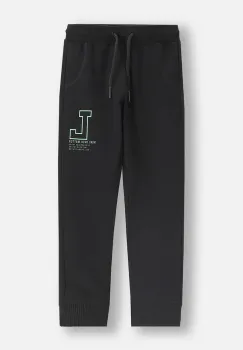 Coccodrillo pantaloni de trening pentru copii culoarea negru, cu imprimeu, EVERYDAY BOY imagine
