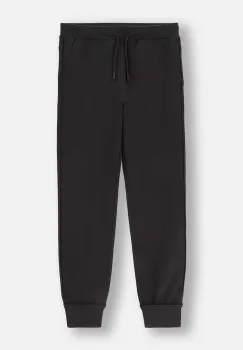 Coccodrillo pantaloni de trening pentru copii culoarea negru, neted, EVERYDAY GIRL imagine