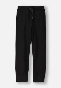 Coccodrillo pantaloni de trening pentru copii culoarea negru, neted, EVERYDAY GIRL imagine