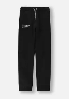 Coccodrillo pantaloni de trening pentru copii culoarea negru, uni, EVERYDAY BOY imagine
