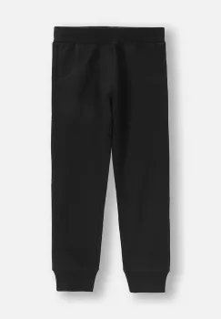 Coccodrillo pantaloni de trening pentru copii culoarea negru, uni, EVERYDAY BOY A imagine