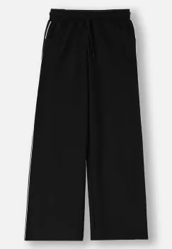 Coccodrillo pantaloni de trening pentru copii culoarea negru, uni, FABOLOUS GIRL JUNIOR imagine