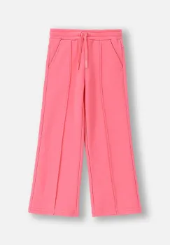 Coccodrillo pantaloni de trening pentru copii culoarea roz, uni, RAVE GIRL KIDS imagine
