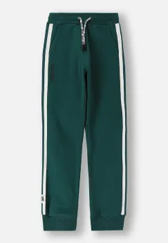 Coccodrillo pantaloni de trening pentru copii culoarea verde, cu imprimeu, ACADEMY BOY JUNIOR imagine