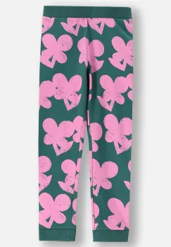 Coccodrillo pantaloni de trening pentru copii culoarea verde, cu imprimeu, MAXITROPIC GIRL KIDS imagine