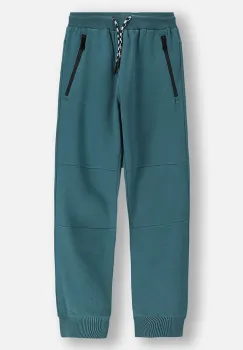 Coccodrillo pantaloni de trening pentru copii culoarea verde, uni, CITY RACING BOY JUNIOR imagine
