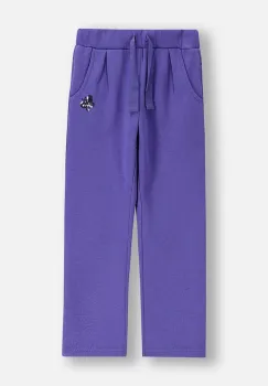 Coccodrillo pantaloni de trening pentru copii culoarea violet, cu imprimeu, RAVE GIRL KIDS imagine