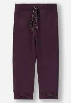 Coccodrillo pantaloni din bumbac pentru bebelusi culoarea violet, uni, TEDDY BEAR GIRL NEWBORN imagine