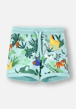 Coccodrillo pantaloni scurti cu imprimeu, talie reglabila, TROPICAL STORY BOY NEWBORN imagine