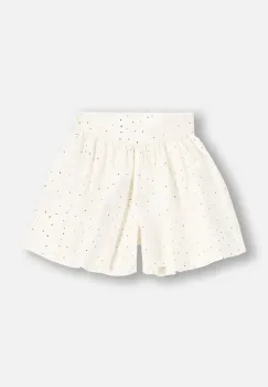 Coccodrillo pantaloni scurti culoarea alb, cu imprimeu, talie reglabila, ELEGANT JUNIOR GIRL imagine