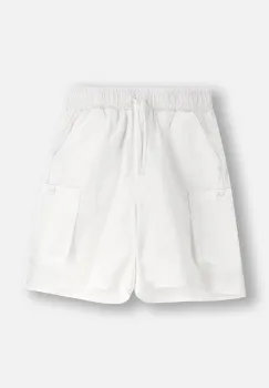 Coccodrillo pantaloni scurti culoarea alb, talie reglabila, HOLIDAY SPLASH GIRL JUNIOR imagine