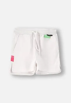 Coccodrillo pantaloni scurti culoarea alb, talie reglabila, INSIDE OCEAN GIRL JUNIOR imagine