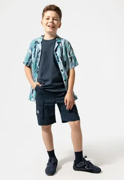 Coccodrillo pantaloni scurti culoarea bleumarin, talie reglabila, HOLIDAY SPLASH BOY JUNIOR imagine