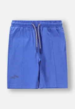 Coccodrillo pantaloni scurti culoarea bleumarin, talie reglabila, IN THE SUN BOY KIDS imagine