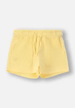 Coccodrillo pantaloni scurti culoarea galben, neted, talie reglabila, HOLIDAY SPLASH GIRL KIDS imagine