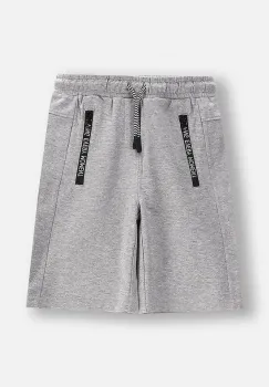 Coccodrillo pantaloni scurti culoarea gri, talie reglabila, IN THE SUN BOY JUNIOR imagine
