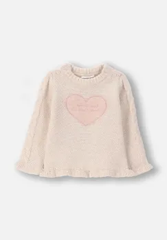 Coccodrillo pulover bebe culoarea auriu, HAPPY PUPPY GIRL NEWBORN imagine